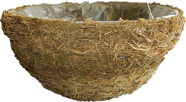 24 x 11 Inch Moss Basket 4 Strand Hanger – 15 per case - Hanging Baskets